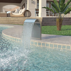 vidaXL Fontaine d'étang Acier inoxydable 45 x 30 x 65 cm Argenté 