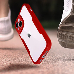 Acheter Avizar Coque pour iPhone 14 Plus Antichoc Dos Plexiglas et Avant Polymère Contour rouge