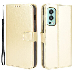 Htdmobiles Housse pour OnePlus Nord 2 5G - etui coque pochette portefeuille + film ecran - OR