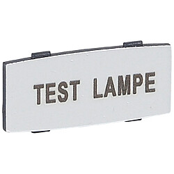 etiquette legrand osmoz aluminium avec texte test lampe - petit modèle