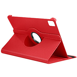 Avizar Étui Clapet pour iPad Air 13 2024 Folio Rotatif 360 Support Stand Rouge