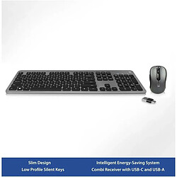 clavier et souris Ewent EW3272 Noir Espagnol Qwerty QWERTY