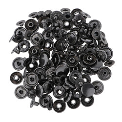 30x Bouton Pression Bouton Pression Bouton Pour Veste En Cuir Jean Sac Noir 10mm