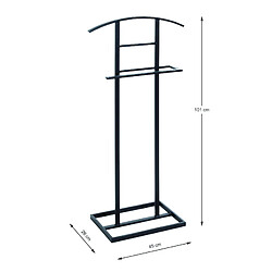 Avis Pegane Valet de nuit en métal noir - longueur 45 x profondeur 26 x hauteur 101 cm