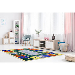 HOMEMANIA Tapis Imprimé Game 1 - pour les enfants - Décoration de Maison - antidérapants - Pour Salon, séjour, chambre à coucher - Multicolore en Polyester, Coton, 60 x 100 cm