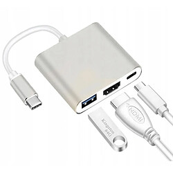 GUPBOO Adaptateur 3 en 1 Hub USB-C HDMI 4K MacBook,JL2208