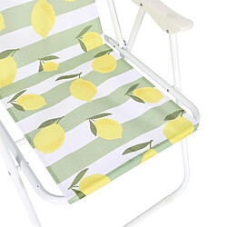 Acheter The Home Deco Factory Lot de 2 chaises de camping pliante Citrons - Multicolore