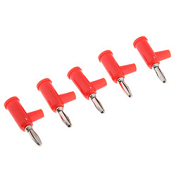 Acheter 5pieces 4mm Wire Audio Cable Cable Banana Plug connecteurs rouge