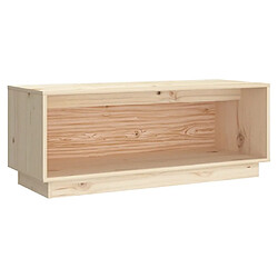 vidaXL Meuble TV 90x35x35 cm Bois de pin massif