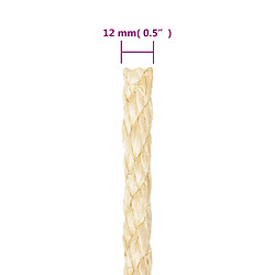 vidaXL Corde 100 % sisal 12 mm 25 m pas cher