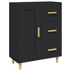 vidaXL Buffet Noir 69,5x34x90 cm Bois d'ingénierie