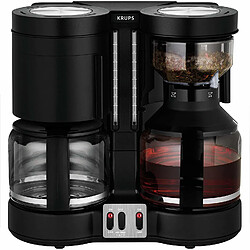 Krups cafetière combiné filtres et expresso pour 20 tasses 2200W noir