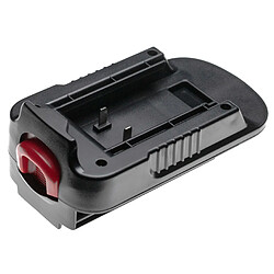 vhbw Adaptateur de batterie compatible avec Black & Decker outils électriques - Adaptateur batteries Li-ion 20 V