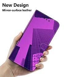 Wewoo Housse Coque Etui à rabat horizontal surface imitée pour Galaxy A20e avec supportlogements cartesportefeuille et lanière violet pas cher