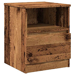 Acheter vidaXL Table de chevet 2 pcs vieux bois 40x40x50 cm bois d’ingénierie