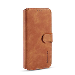 Etui en PU style rétro avec support marron pour votre Huawei P40