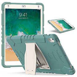 Coque en TPU + Silicone Résistant aux impacts avec béquille Vert émeraude pour votre Apple iPad Pro 10.5 pouces (2017)/iPad Air 10.5 pouces (2019)