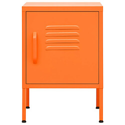 Avis Maison Chic Table de chevet | Table de nuit Orange 35x35x51 cm Acier -GKD28118