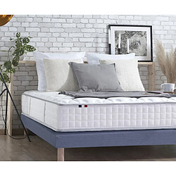 Idliterie Ensemble Matelas Ressorts + Mémoire de forme ODYSSEE + Sommier - Made in France