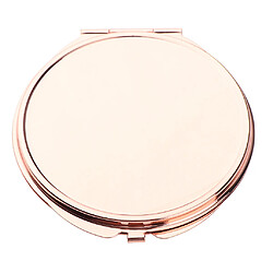 Avis rond miroir de courtoisie double face miroir de poche pliant portable rose