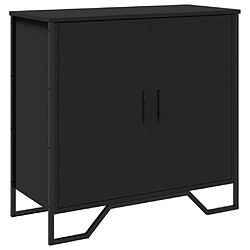 vidaXL Buffet noir 78x35,5x74,5 cm bois d’ingénierie