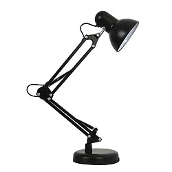 Lampe De Lecture De Bureau D'étude E27 Bras Pivotant Lumière Réglable Filaire Blanc