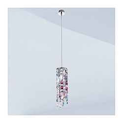 Luminaire Center Suspension Prisma 1 ampoule Chrome