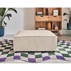 Lisa Design Stella - pouf - en velours côtelé grosses côtes pas cher