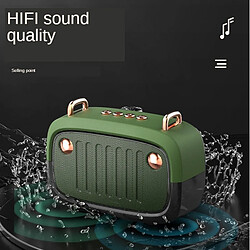 Universal Haut-parleur sans fil haut-parleur Bluetooth subwoofer de dessin animé haut-parleur extérieur support carte TF portable mini stéréo | vert