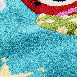 Avis Thedecofactory FUJI - Tapis toucher laineux trois petites chouettes bleu 100x150