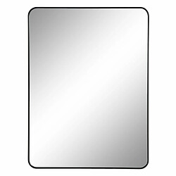 BigBuy Home BigBuy Noir Aluminium Miroir mural - Aluminium - Noir - 76 x 101 cm