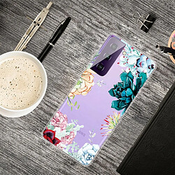 Coque en TPU impression de motifs IMD souple les fleurs s'épanouissent pour votre Samsung Galaxy S30