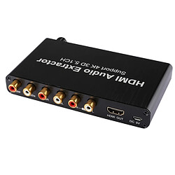 Wewoo 4K 3D HDMI 5.1CH audio décodeur extracteur