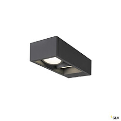 Acheter Slv Applique extérieure ESKINA FRAME, double, anthracite, LED, 27W, 3000/4000K, IP65, interrupteur CCT