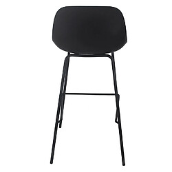 Avis Alterego Tabouret snack mi-hauteur 'GRANO MINI' noir intérieur / extérieur