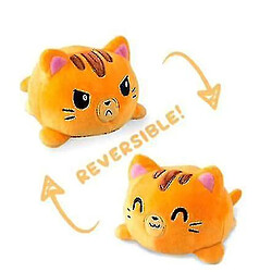 Universal Enfant douce et réversible poulpe empaillé animalier de bonne humeur, mignon peluche chat double face flip