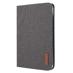 Etui en PU texture, auto-absorbée gris foncé pour votre Apple iPad mini (2021)