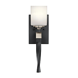 Elstead Lighting Applique murale avec abat-jour noir, IP44