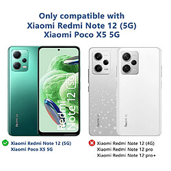 Acheter Htdmobiles Coque pour Xiaomi Poco X5 5G / Redmi Note 12 5G - housse etui silicone gel fine 360 integrale (avant et arriere) + film ecran - TRANSPARENT