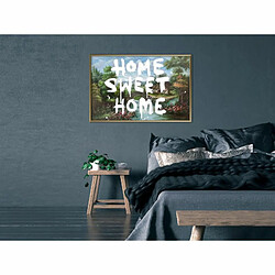 Paris Prix Affiche Murale Encadrée There's No Place Like Home 90 x 60 cm Or