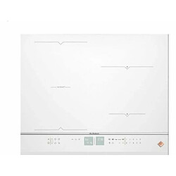 Table de cuisson à induction 65cm 4 feux 7400w blanc - dpi7686wp - DE DIETRICH pas cher