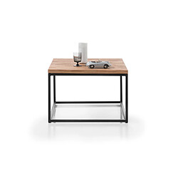 Avis Pegane Table basse en chêne massif huilé - L 70 x H 45 x P 70 cm