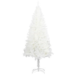 vidaXL Arbre de Noël artificiel aiguilles réalistes blanc 120 cm