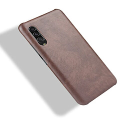 Acheter Wewoo Coque Rigide Pour Galaxy A90 5G antichoc Litchi PC + Etui PU Marron