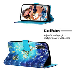 Acheter Etui en PU impression de motifs motif papillon pour Samsung Galaxy A50