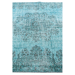 Vidal Tapis de laine 259x180 Bleu Ultra Vintage pas cher