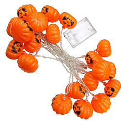 Wewoo 2,5 m citrouille Design jaune lumière Halloween série LED lumière de la chaîne, 20 LED 3 piles AA piles exploité boîte accessoires parti fête fée décoration lampe de nuit