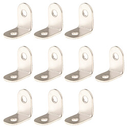 10pcs attaches d'angle en acier epaissi angle droit 25x25x16mm