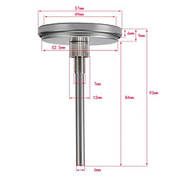 Acheter Dernières Acier Inoxydable Barbecue Fumeur Grill Thermomètre Jauge de Température 50-500 ?