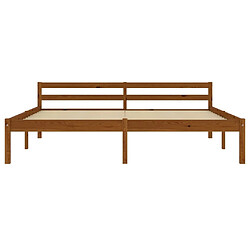 Avis Maison Chic Lit adulte - Lit simple Cadre de lit,Structure du lit Contemporain Marron miel Bois de pin massif 180 x 200 cm -MN13411